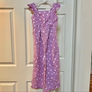 Girls Carter’s Lilac Polka Jumpsuit